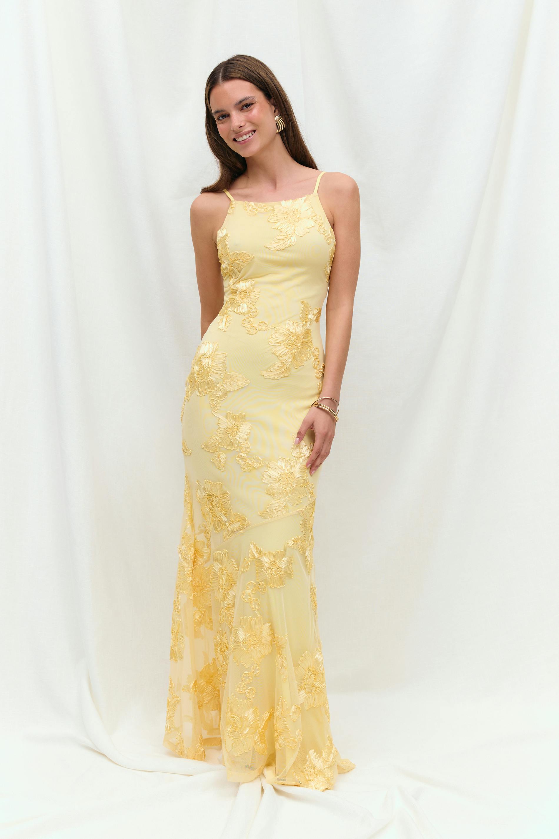 Embroidery Maxi Dress