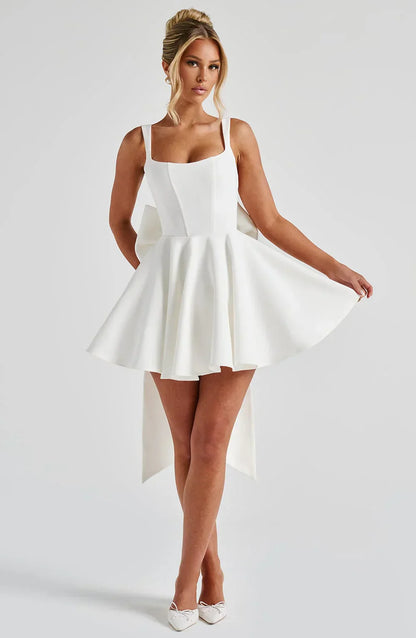Estelle Bow Mini Dress
